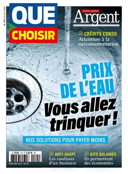 Que Choisir Argent – Juillet 2024 Cover