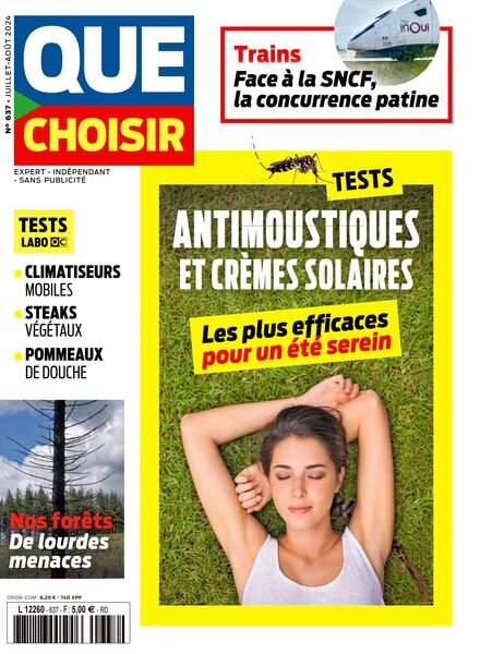 Que Choisir – Juillet-Aout 2024 Cover