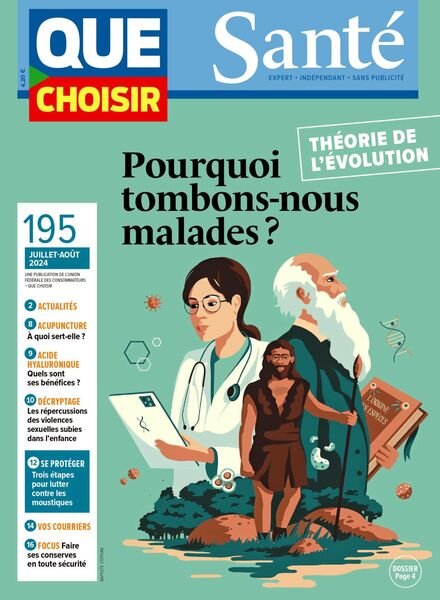 Que Choisir Sante – Juillet-Aout 2024 Cover