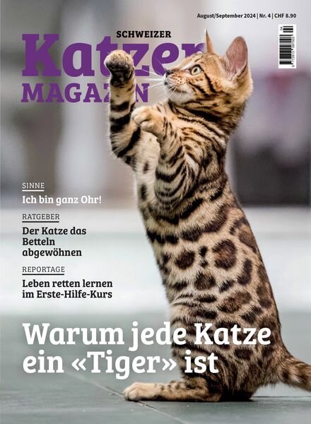 Schweizer Katzen – August-September 2024 Cover