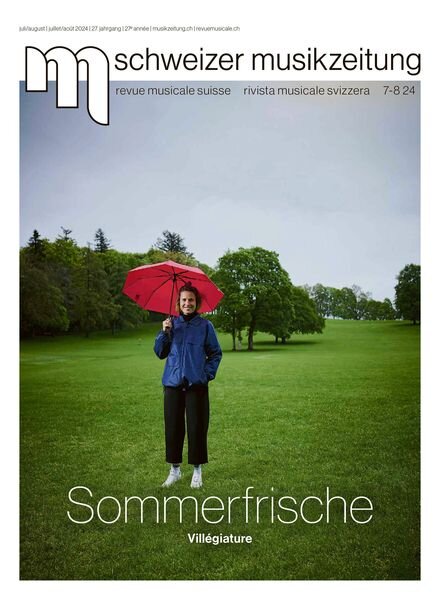 Schweizer Musikzeitung – Juli-August 2024 Cover