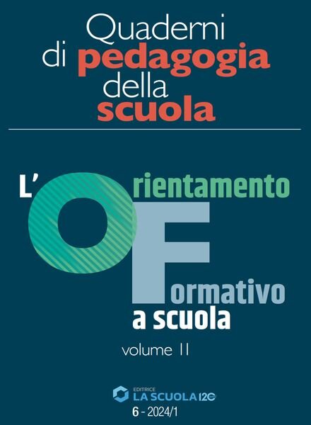Scuola e Didattica – Quaderni di Pedagogia della scuola 06 Cover