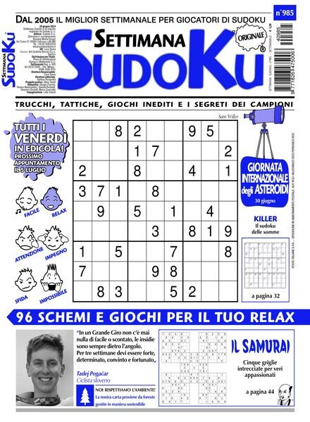 Settimana Sudoku – 26 Giugno 2024 Cover
