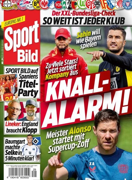 Sport Bild – 17 Juli 2024 Cover