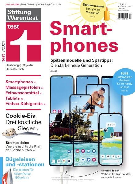 Stiftung Warentest Test Magazin – Juli 2024 Cover