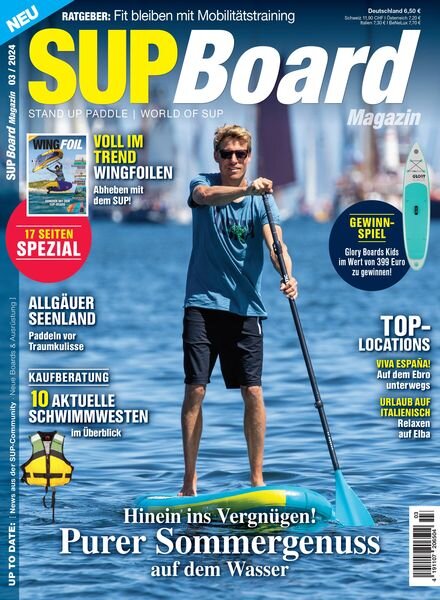 SUP Board Magazin – Juli 2024 Cover