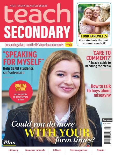 Teach Secondary – July-August 2024 Cover