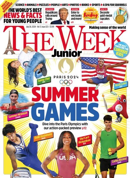 The Week Junior USA – Issue 223 – July 26 2024 Cover