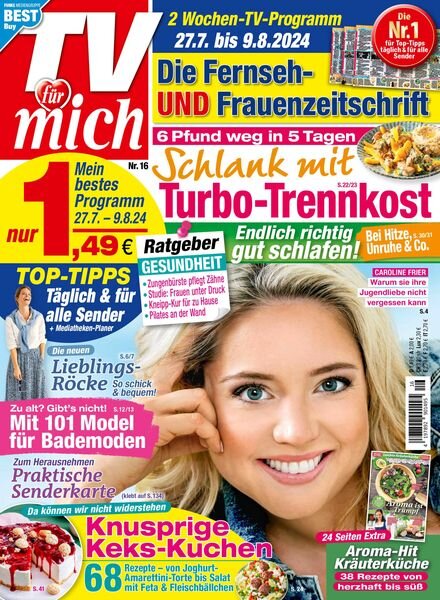 TV fur mich – 18 Juli 2024 Cover