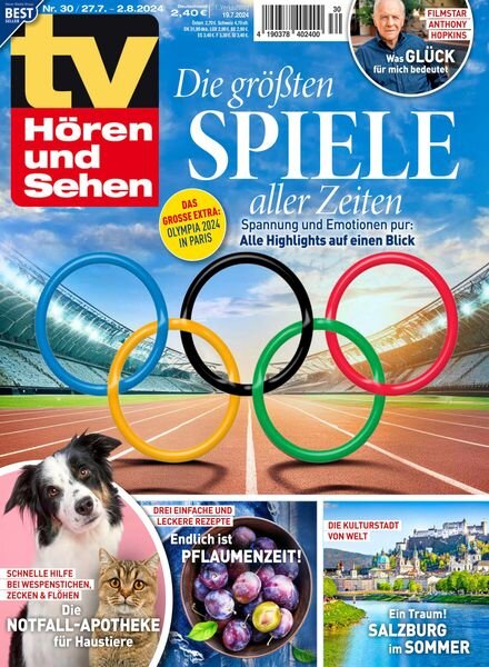 TV Horen und Sehen – 19 Juli 2024 Cover