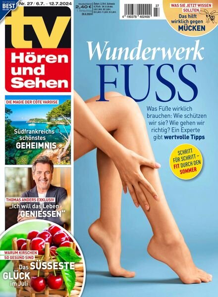 TV Horen und Sehen – 28 Juni 2024 Cover