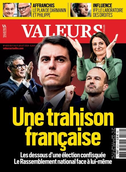 Valeurs Actuelles – 11 Juillet 2024 Cover