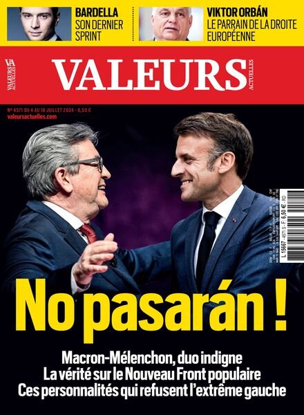Valeurs Actuelles – 4 Juillet 2024 Cover