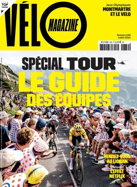 Velo Magazine – Juillet 2024 Cover