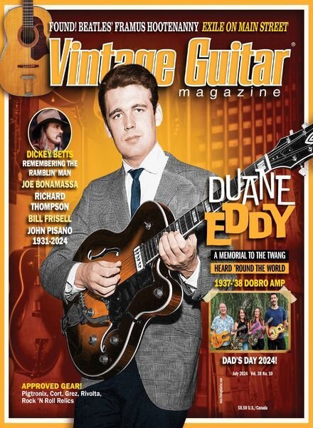 Vintage Guitar – July 2024 Cover