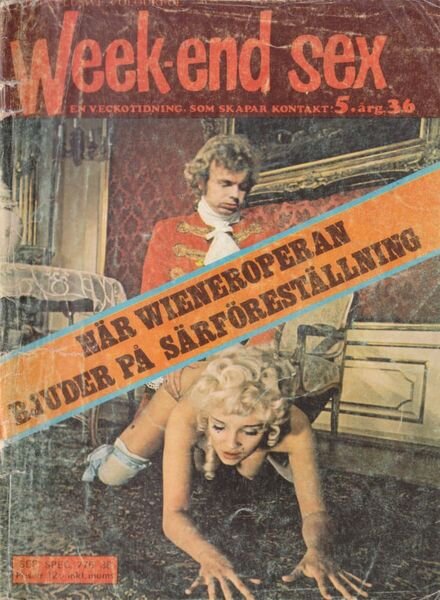 Week-end Sex – Vol 5 N 36 September 1976 Cover
