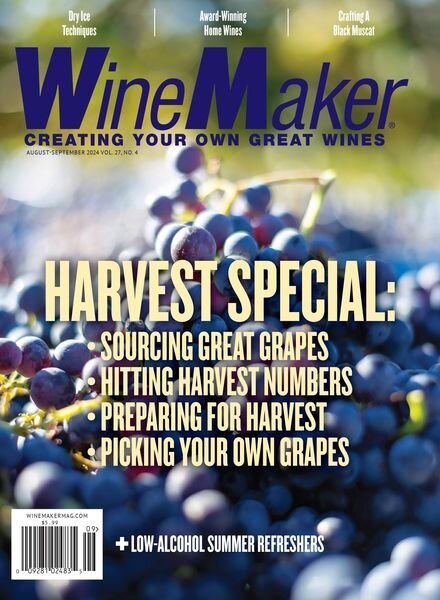 WineMaker – August-September 2024 Cover
