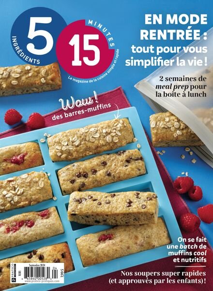 5 Ingredients 15 Minutes – Septembre 2024 Cover