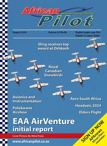 African Pilot Magazine – August 2024 Cover