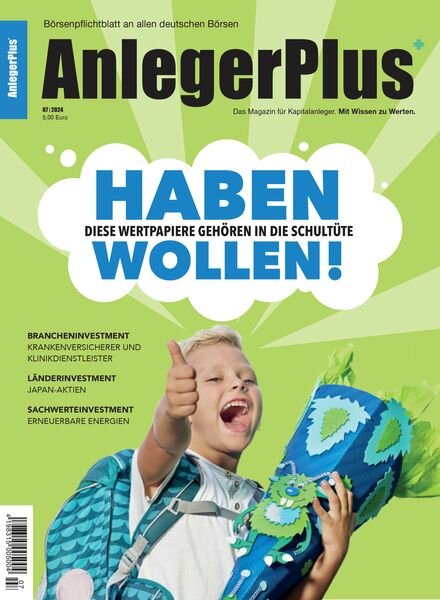 AnlegerPlus – 3 August 2024 Cover