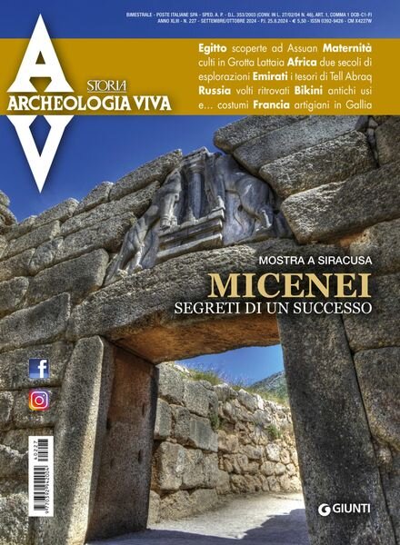 Archeologia Viva – Settembre-Ottobre 2024 Cover