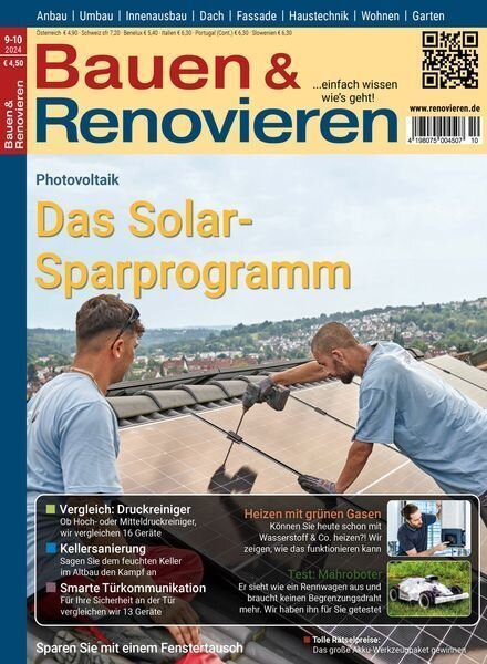 Bauen & Renovieren – September-Oktober 2024 Cover