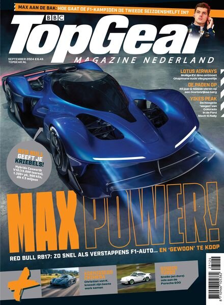 BBC Top Gear Netherlands – September 2024 Cover