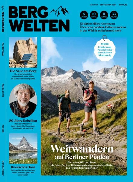 Bergwelten Germany – August-September 2024 Cover