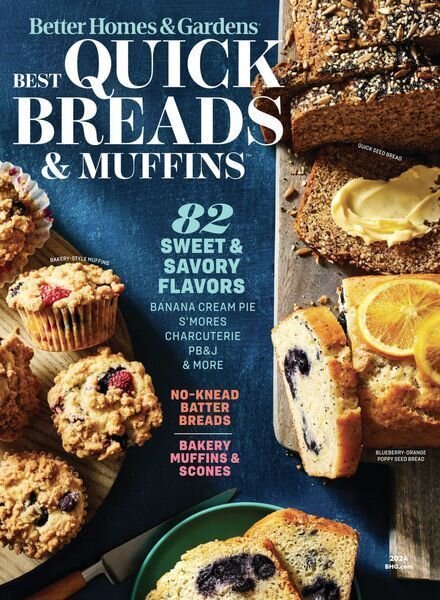 Better Homes & Gardens USA – Best Quick Breads & Muffins 2024 Cover
