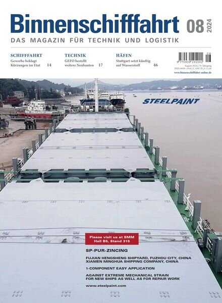 Binnenschifffahrt – August 2024 Cover