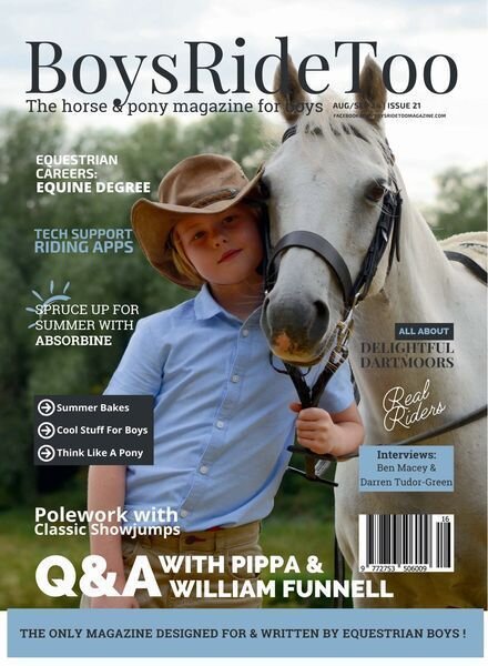 Boys Ride Too – August-September 2024 Cover