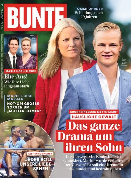Bunte – 15 August 2024 Cover