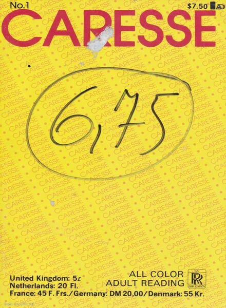 Caresse France – N 1 1987 Cover