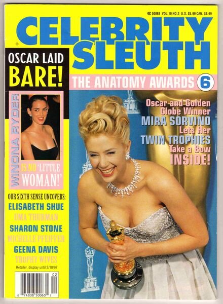 Celebrity Sleuth – Vol 10 N 2 1996 – The Anatomy Awards 6 Cover