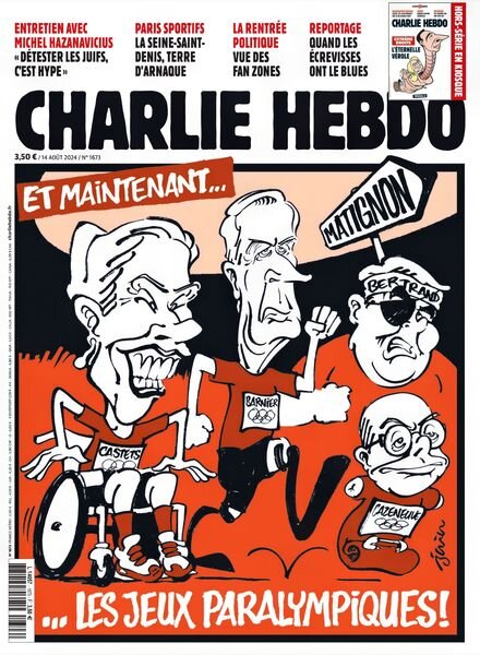 Charlie Hebdo – 14 Aout 2024 Cover