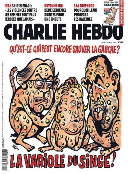 Charlie Hebdo – 21 Aout 2024 Cover