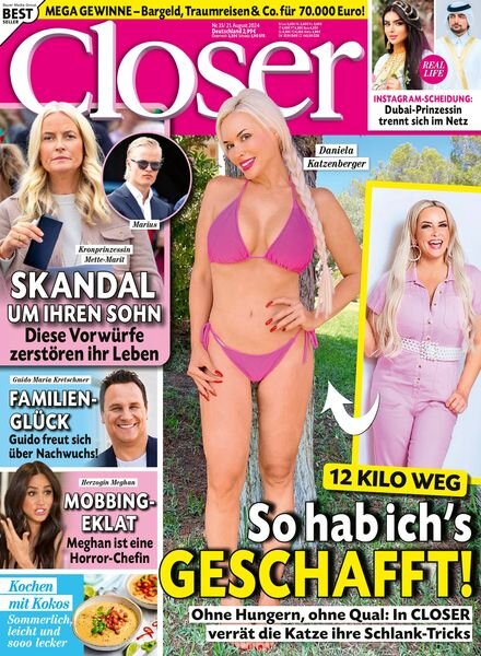 Closer Germany – 21 August 2024 Cover