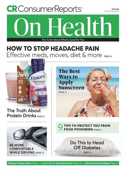 Consumer Reports on Health – July 2024 Cover