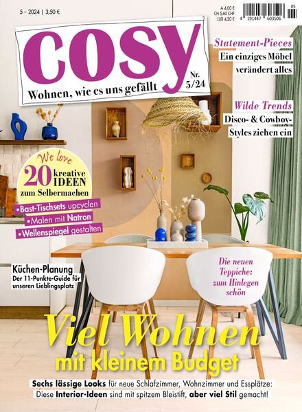 Cosy – August 2024 Cover