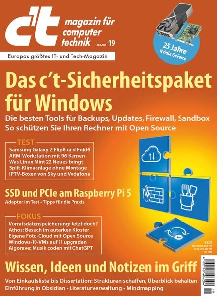 C’t Magazin – 22 August 2024 Cover