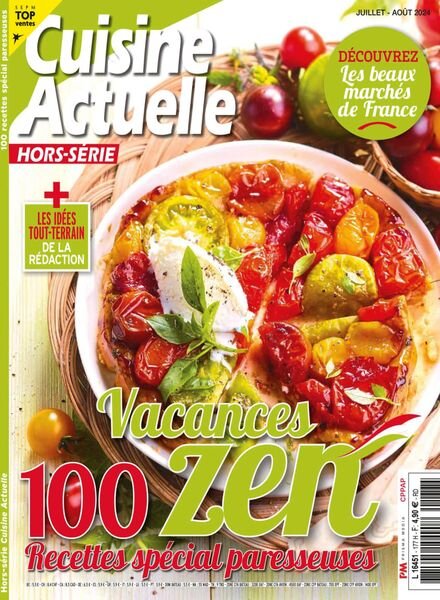 Cuisine Actuelle – Hors-Serie – Juillet-Aout 2024 Cover