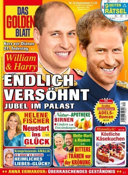 Das Goldene Blatt – 17 August 2024 Cover