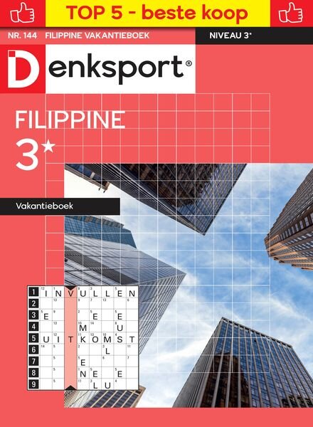 Denksport Filippine 3 Vakantieboek – 22 Augustus 2024 Cover