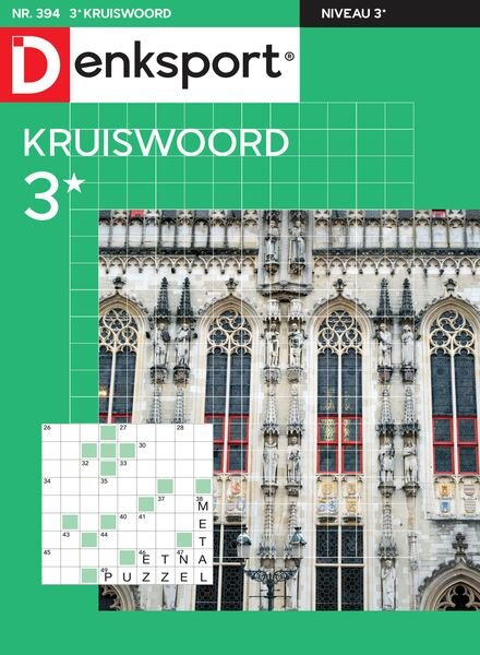 Denksport Kruiswoord 3 – 8 Augustus 2024 Cover