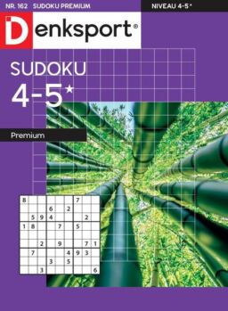 Denksport Sudoku 4-5 premium – 1 Augustus 2024