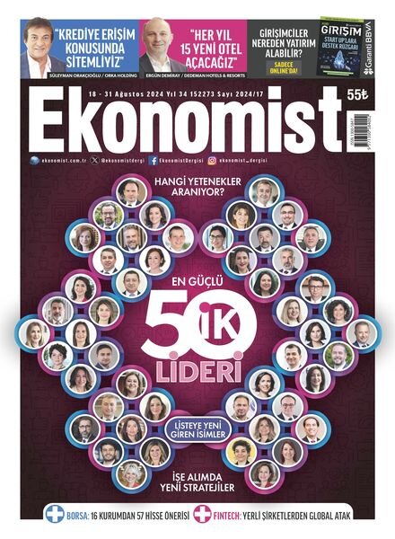Ekonomist Turkiye – 17 Agustos 2024 Cover