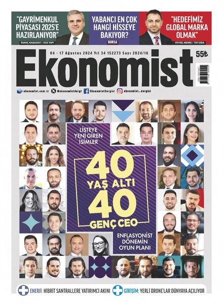 Ekonomist Turkiye – 3 Agustos 2024 Cover