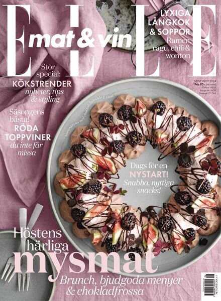 Elle Mat & Vin – Augusti 2024 Cover