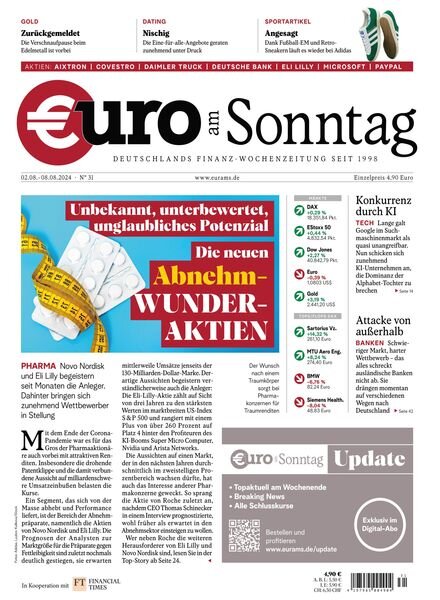 Euro am Sonntag – 2 August 2024 Cover