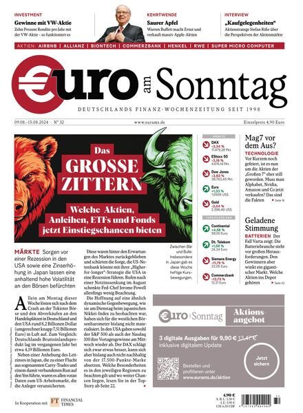 Euro am Sonntag – 9 August 2024 Cover